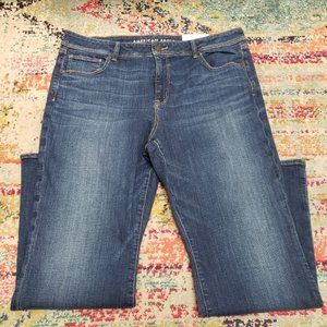 American Eagle Womens Kickboot Jeans Size 20 Short Dark Vintage Festival NWT